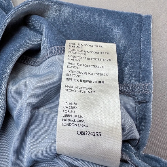 Anthropologie blue velvet mock neck velvet top, S. - Picture 7 of 8
